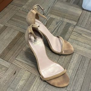 Nudist heels taupe color